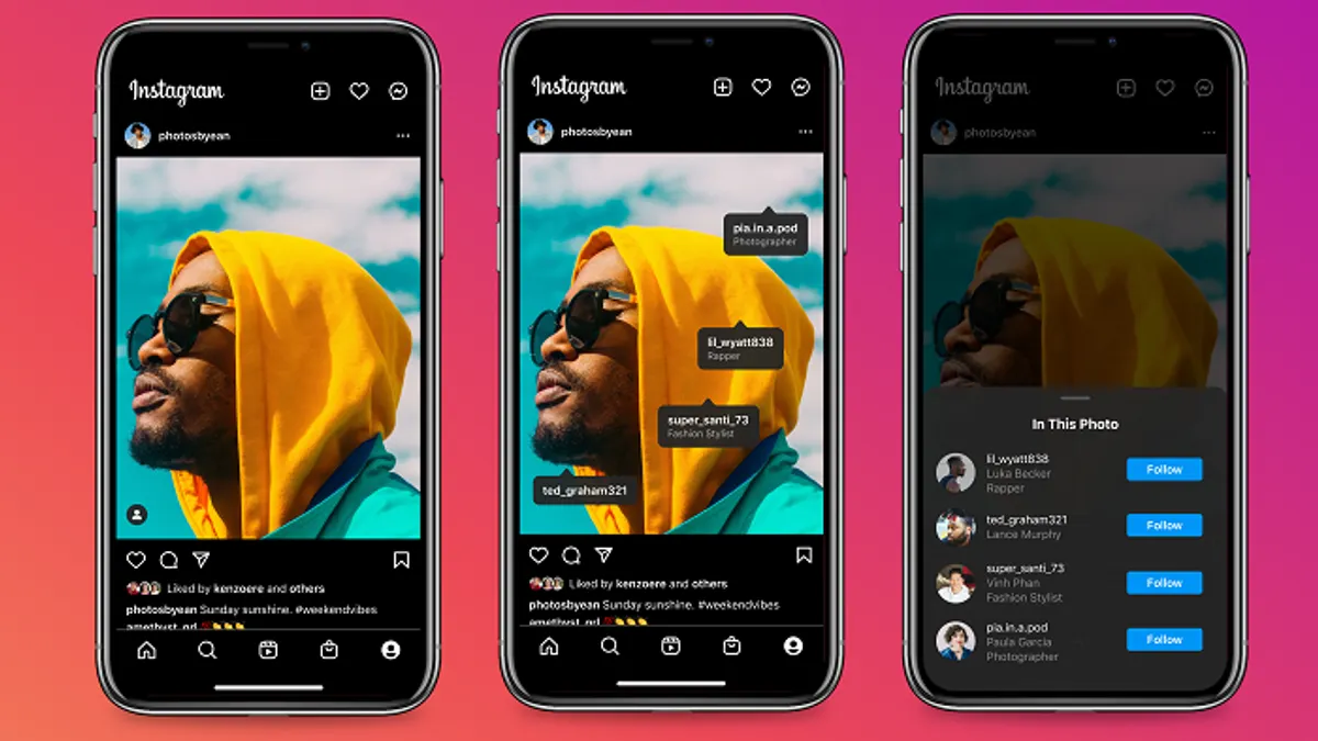 Instagram tag update