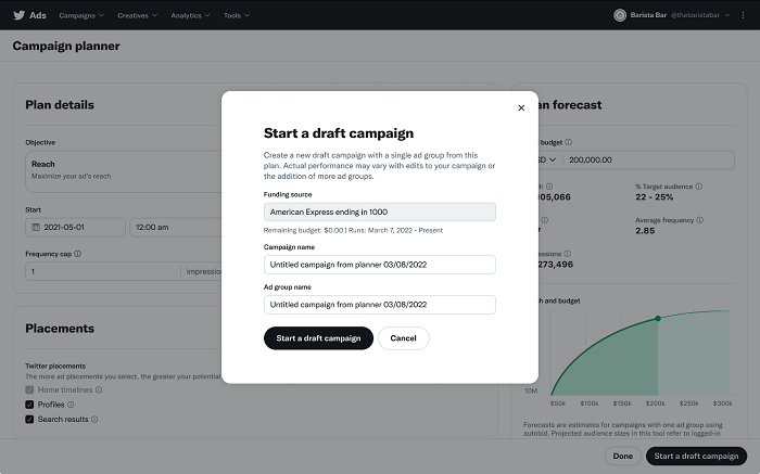 Twitter Campaign Planner