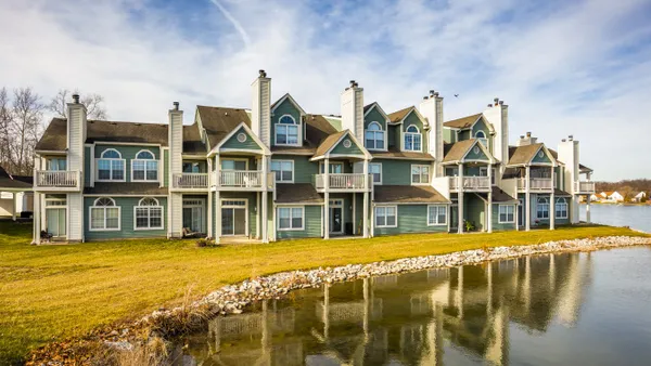 Apartments next to water