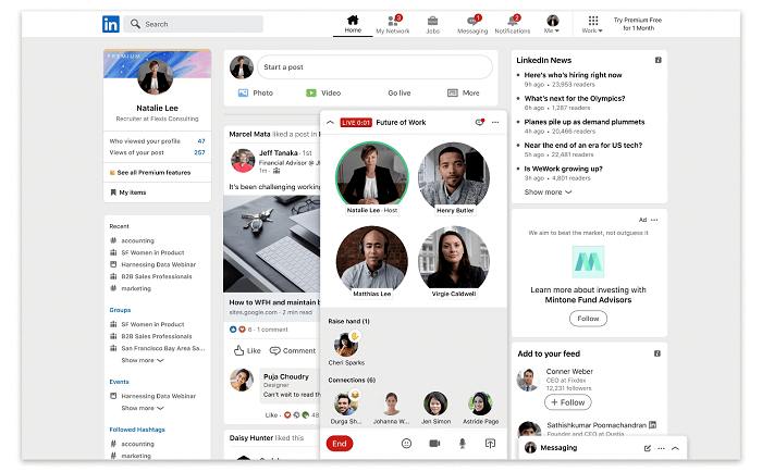 LinkedIn video events