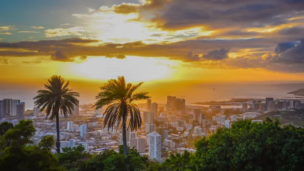 From Tarantula lookout overlooking downtown Honolulu