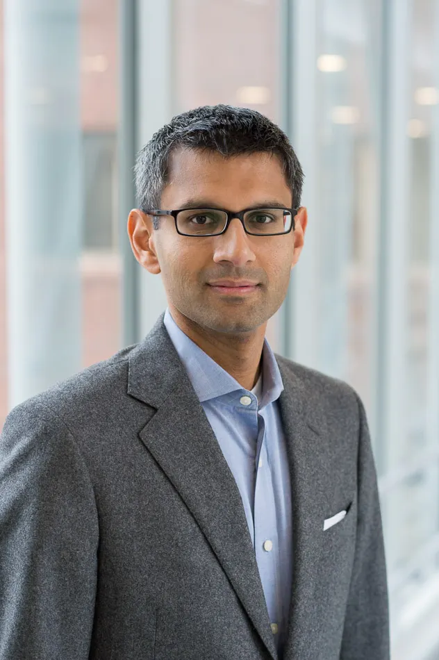 A headshot of Vishal Patel, CEO of Triveni Bio.