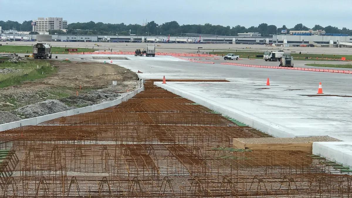 The Lambert Taxiway at the St. Louis Airport, a 26-year construction management client of Kwame Building Group.