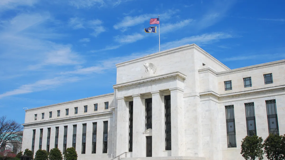 The US Federal Reserve building in Washington DC