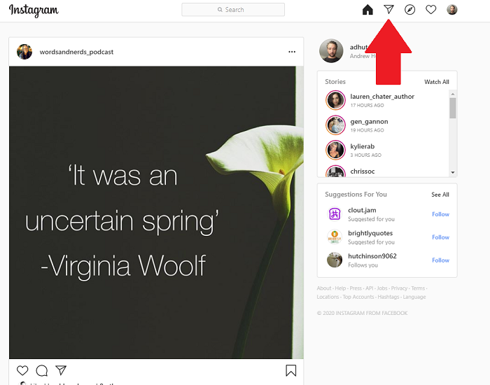 Instagram DMs on desktop