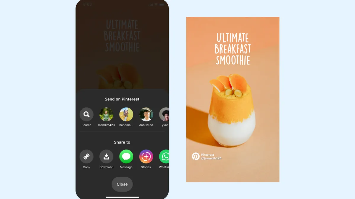 Pinterest Idea Pins Sharing
