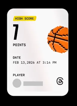 Threads basketball mini game