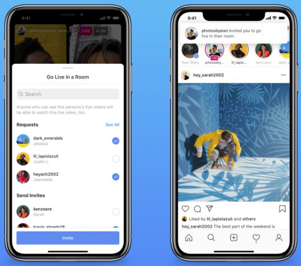 IG Live multi participant stream