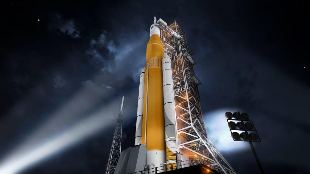 NASA SLS rendering