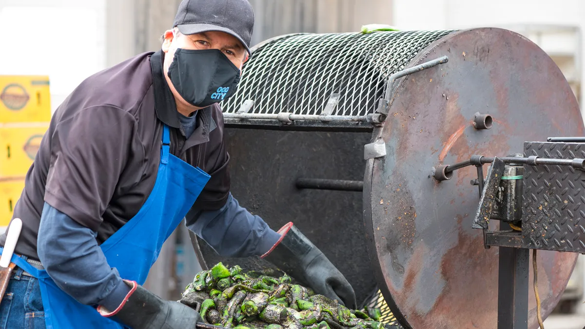 A Food City worker