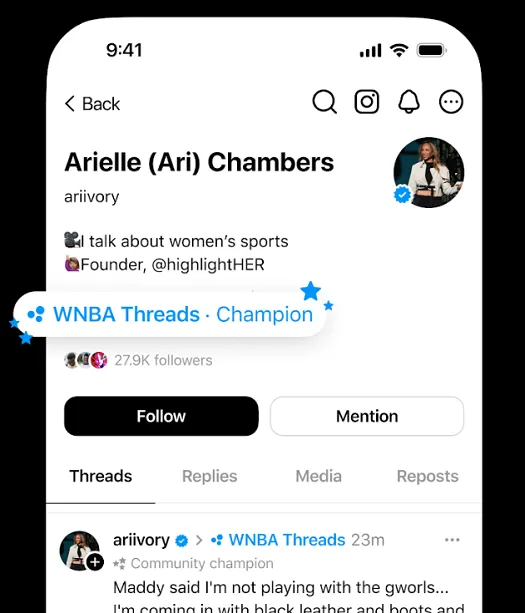Threads group chat updates