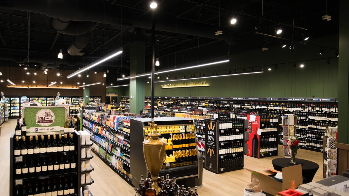 Inside The Fresh Market's Spirits & Wine store in Ponte Vedro Beach, Florida.