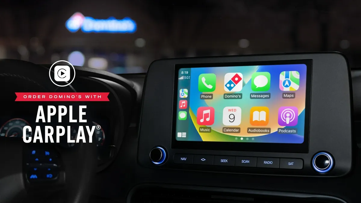 Domino's integration with Apple CarPlay