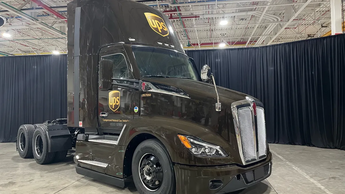 UPS Kenworth CNG truck