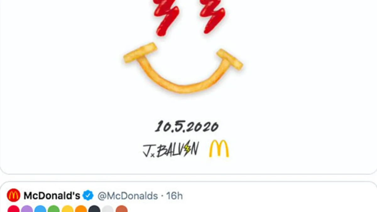 McDonald's continues celebrity menus with Reggaeton's J Balvin