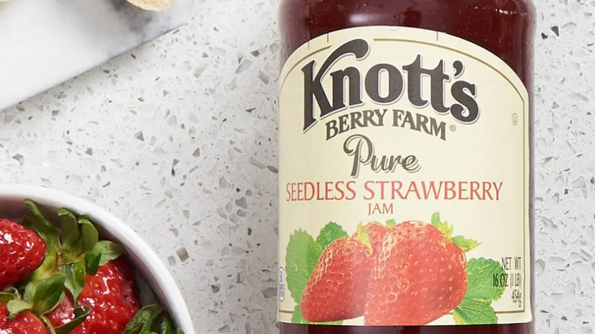 A jar of Knott's Berry Farm jam.