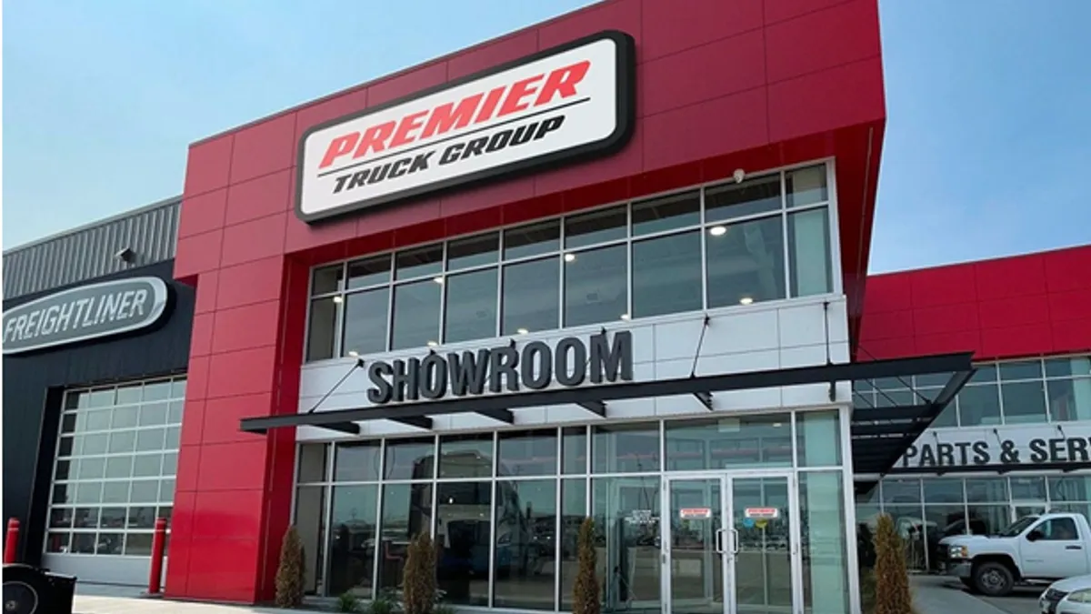 A Premier Truck Group showroom.