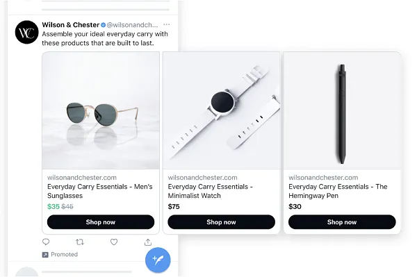 Twitter Dynamic Product Ads