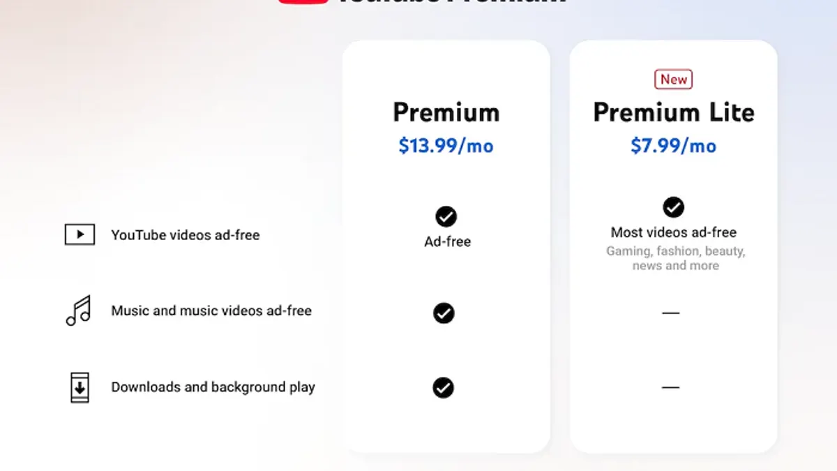 YouTube Premium Lite