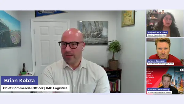 Virtual panelists on a screen
