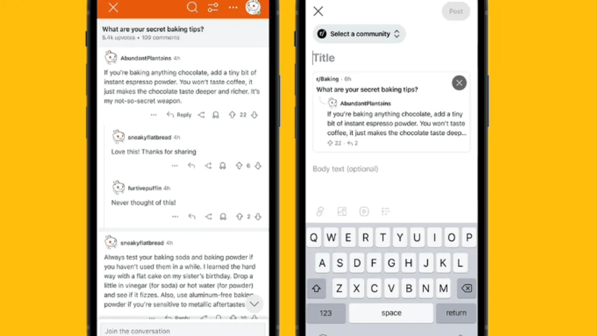 Reddit posts update