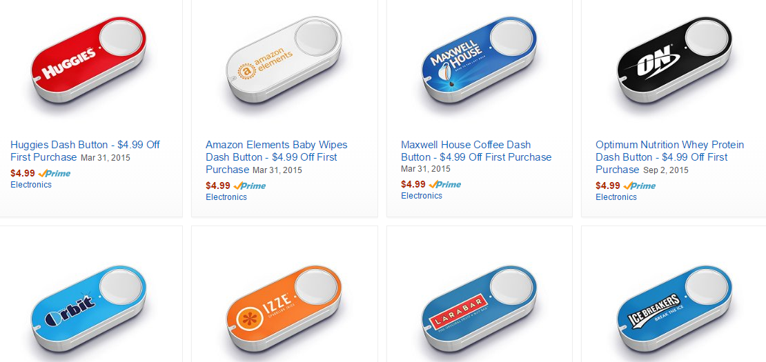 Direct to consumer ecommerce: Amazon Dash buttons