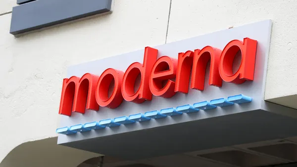 The Moderna headquarters is seen on November 30, 2020 in Cambridge, Massachusetts.