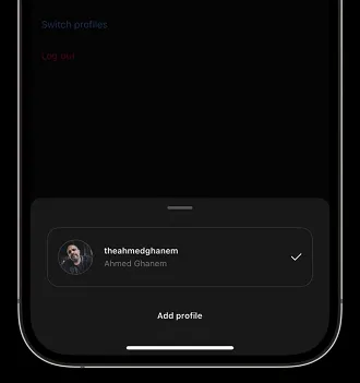 Threads account switching