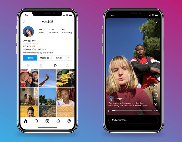 Instagram video update