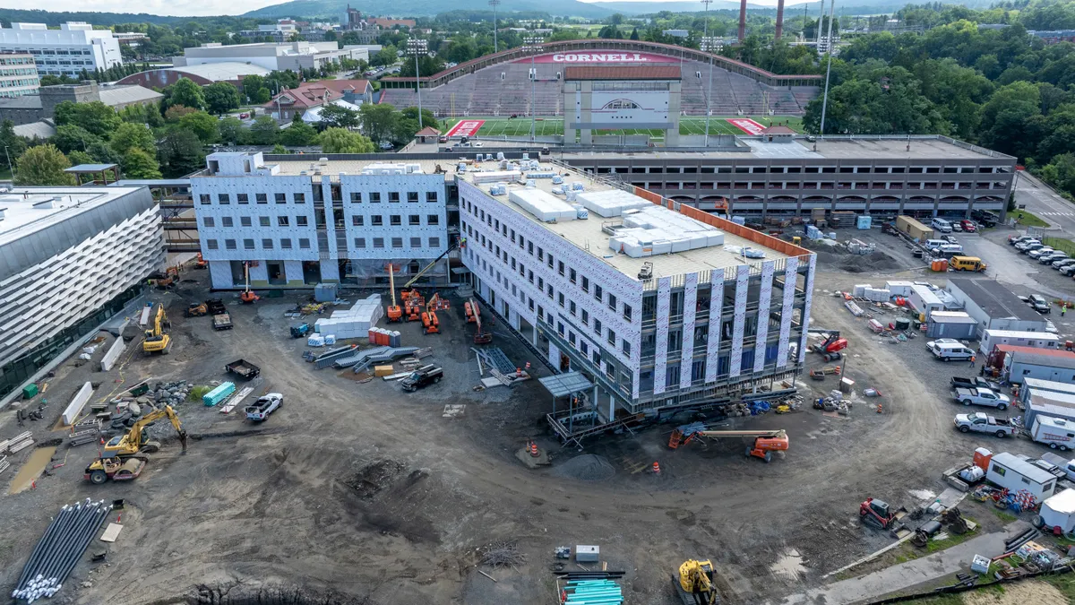 aerial image of LeChase’s Cornell University Bowers College of Computing and Information Science (CIS) project