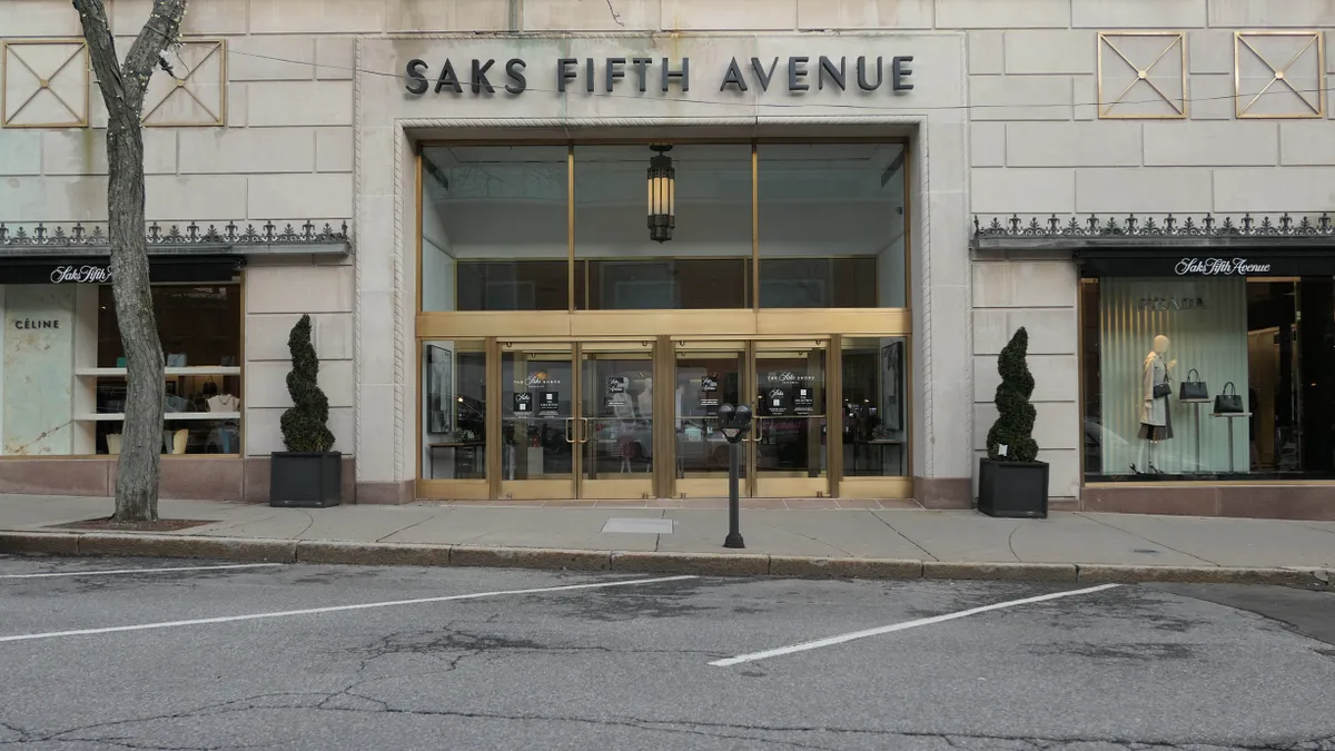 A Saks Fifth Avenue storefront