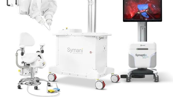 The Symani surgical system and Synaptix digital surgery platform.
