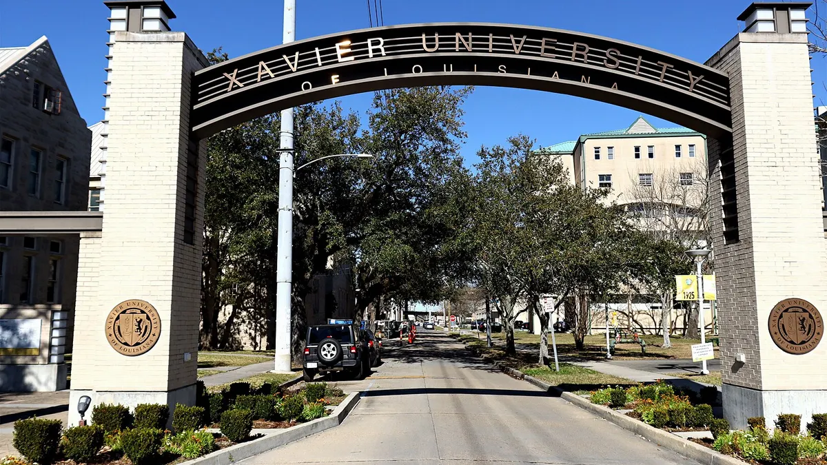 The gates of Xavier University of Louisiana