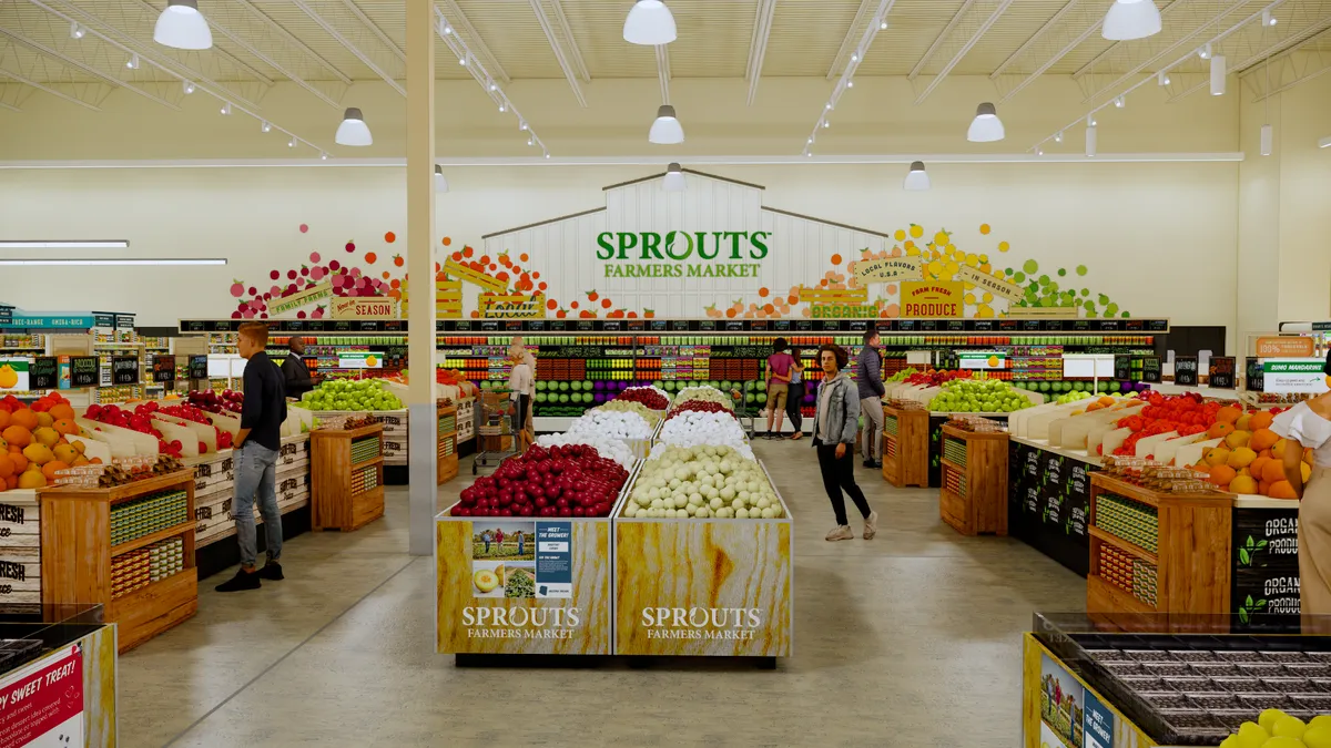 Rendering of Sprouts produce