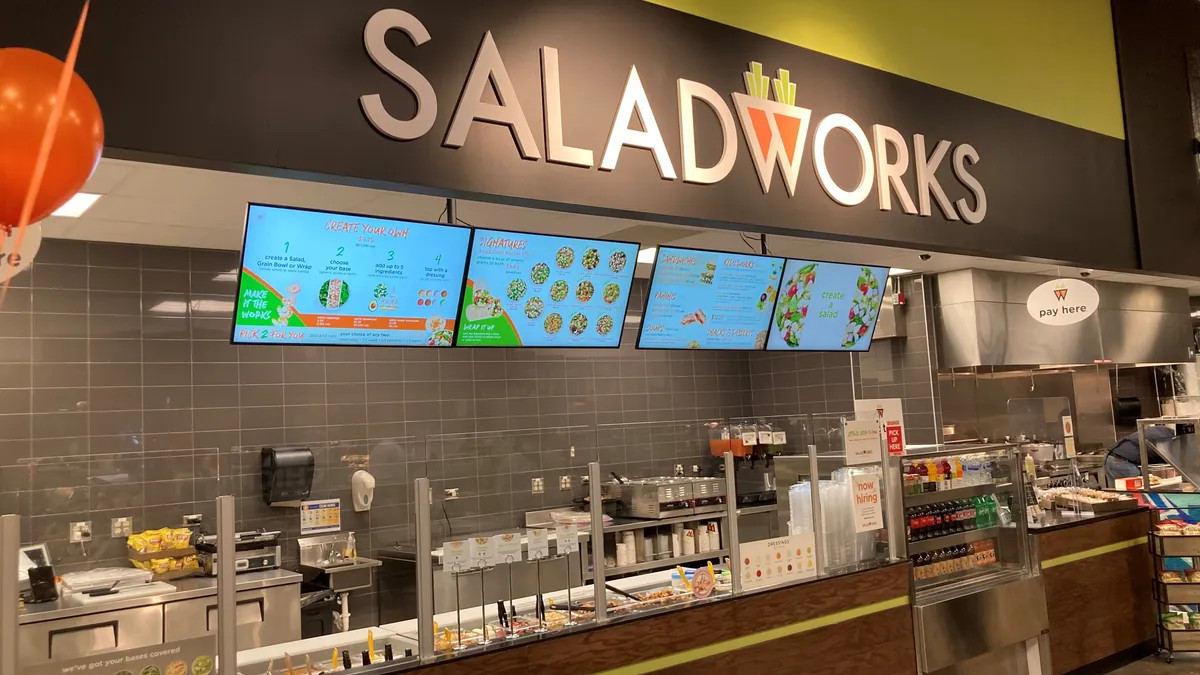 The new Saladworks in-store restaurant, in a Cincinnati Kroger