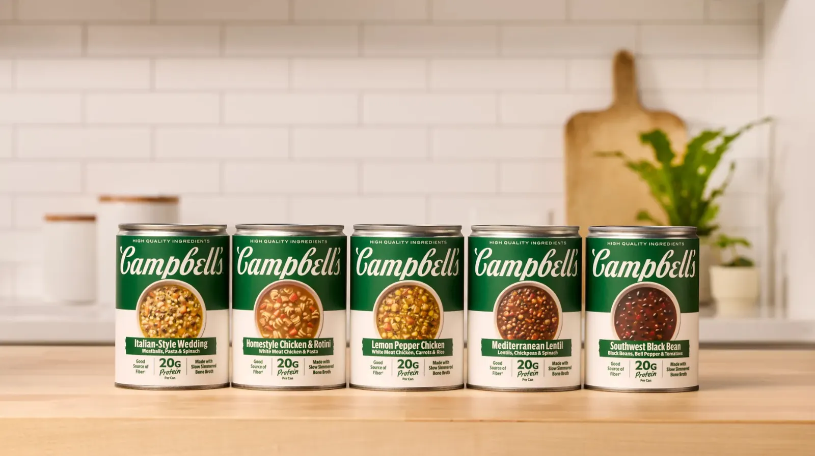 campbell's high protein soups