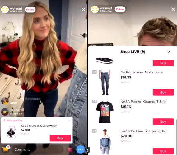 TikTok commerce example