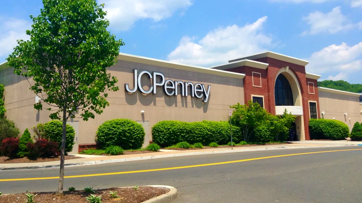 Exterior of a J.C. Penney store.