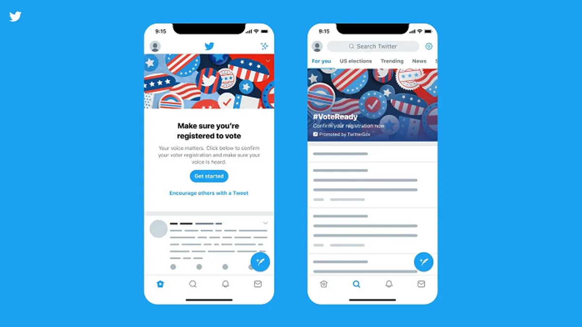 Twitter election push