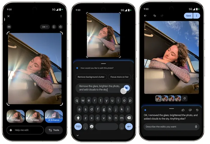 Google Pixel editor