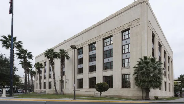 A facade of the U.S. courthouse in El Paso, Texas