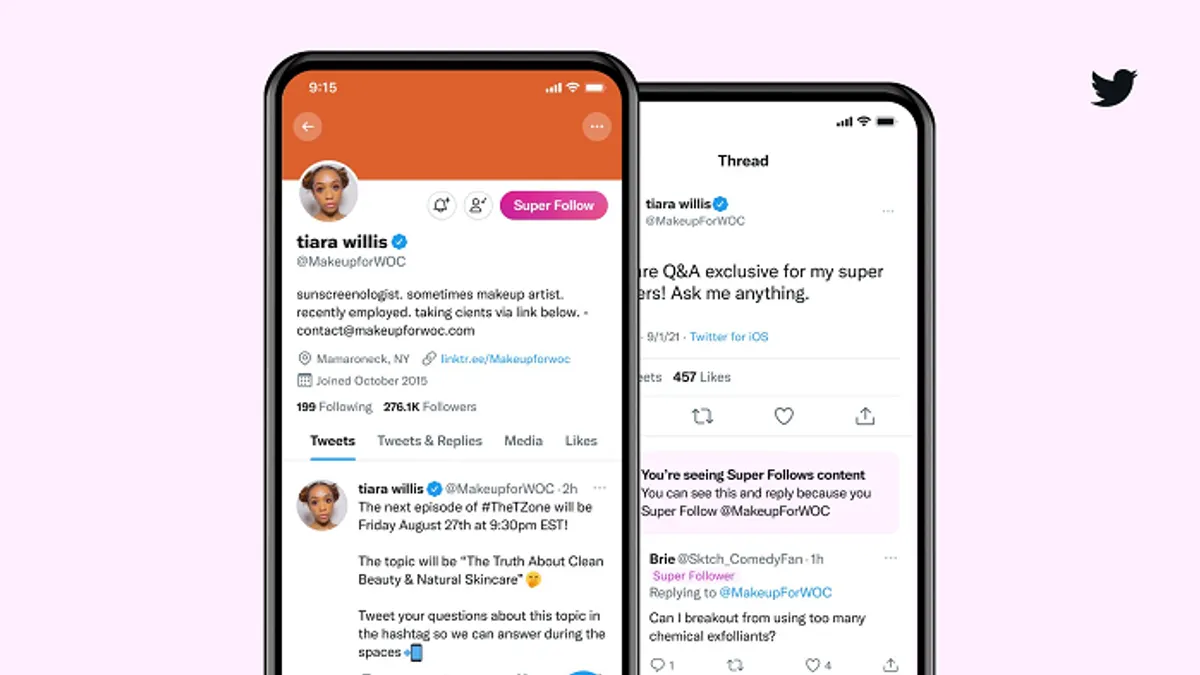Twitter Super Follow