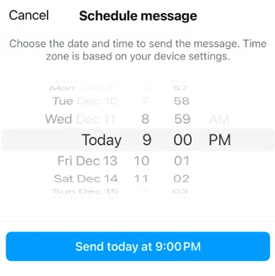 Instagram DM scheduling