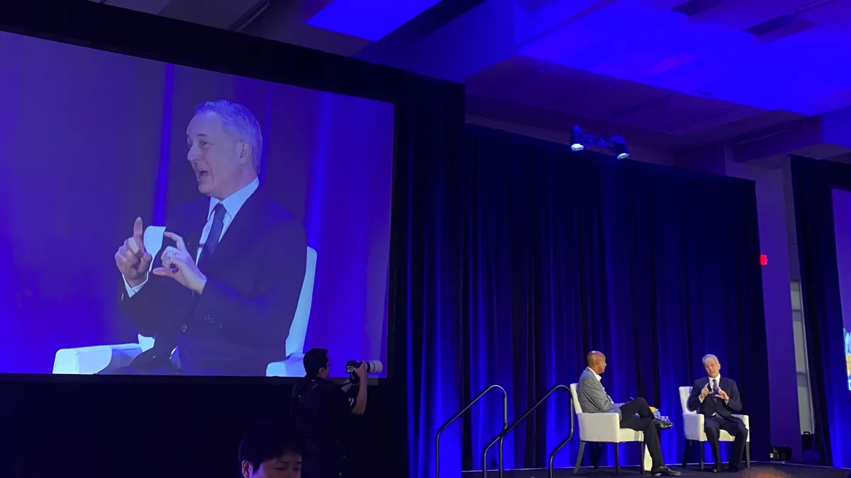 AWS VP of Worldwide Public Sector Dave Levy speaks with White House AI and Crypto Czar David Sacks during a fireside chat at the AWS Summit in Washington, D.C. on June 10, 2025.