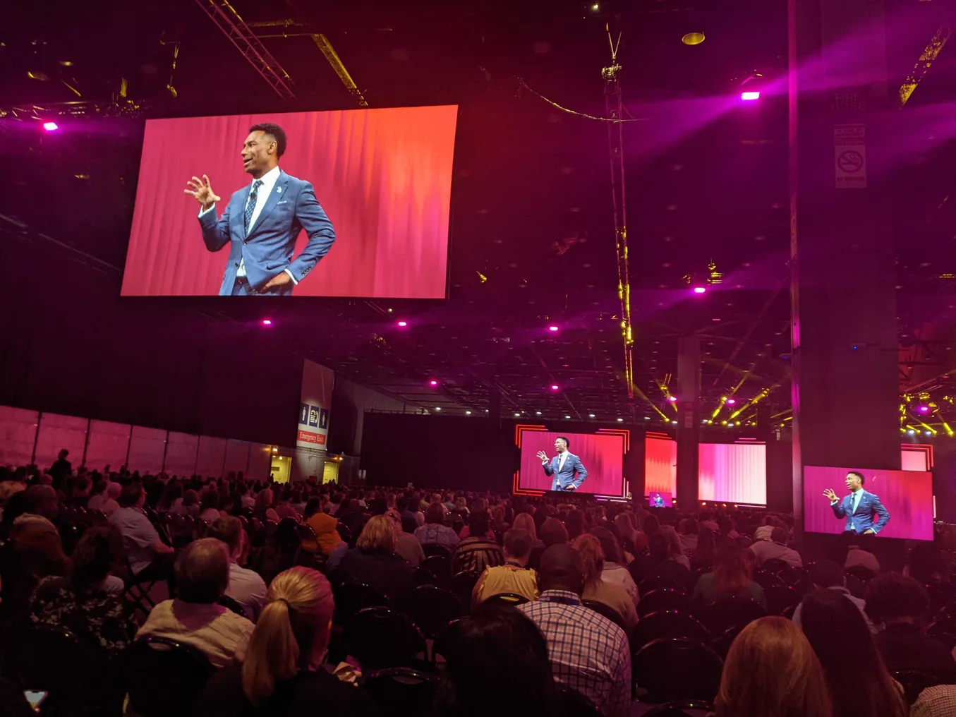 Johnny C. Taylor speaks during a SHRM conference.