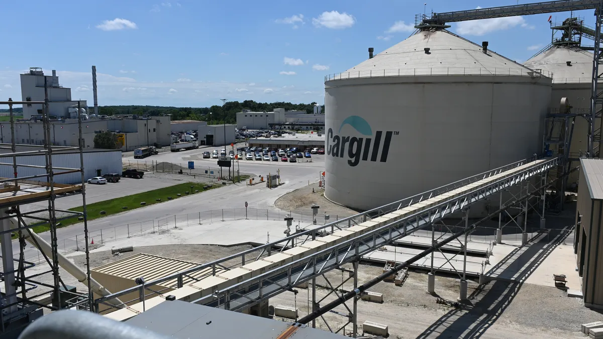 Cargill's newly expanded soybean processing plant in Sidney, Ohio.