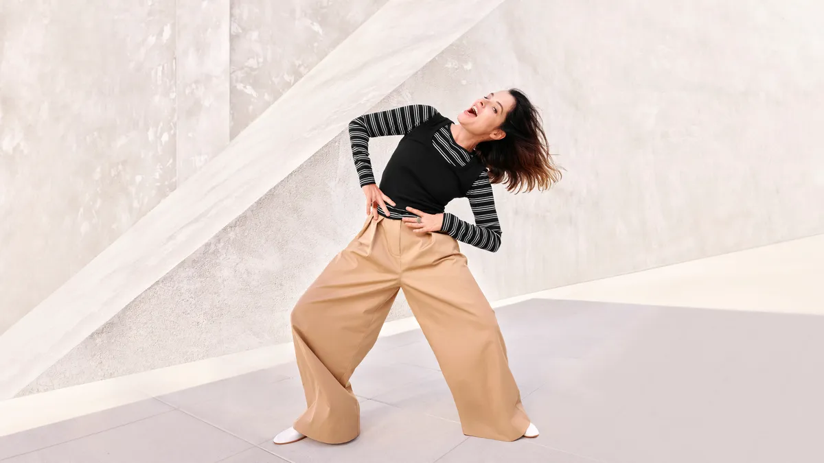 Actress Parker Posey for Gap's spring 2025 campaign.