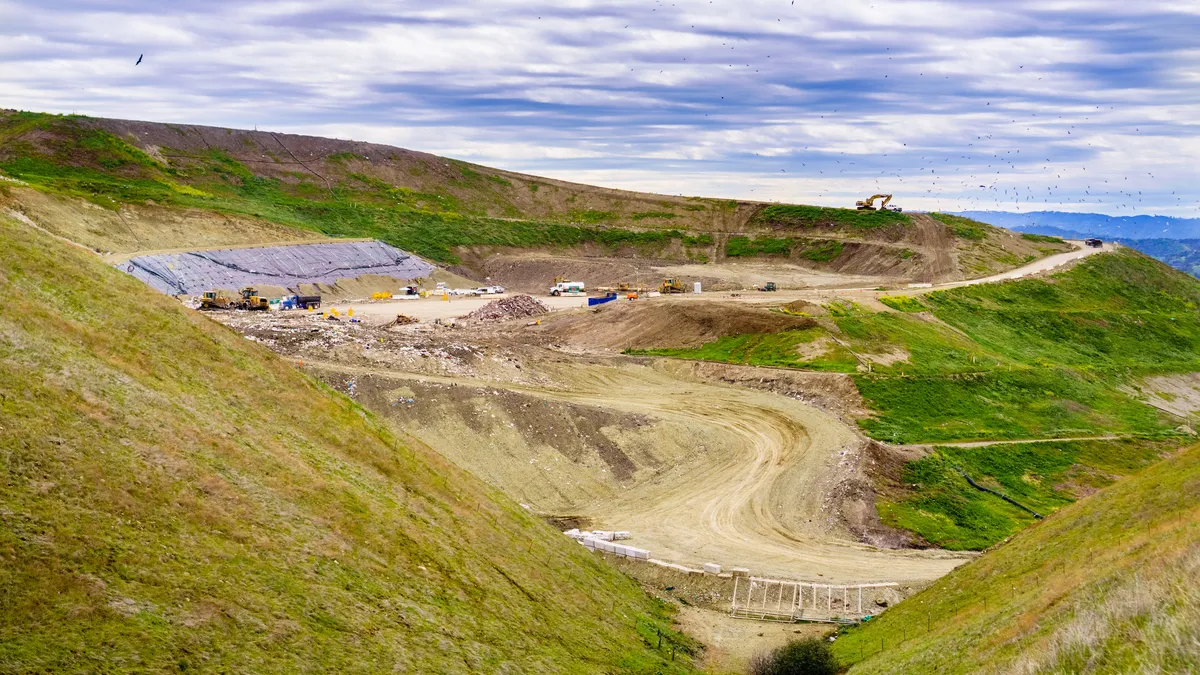 Landfill in south San Francisco bay area, San Jose, California