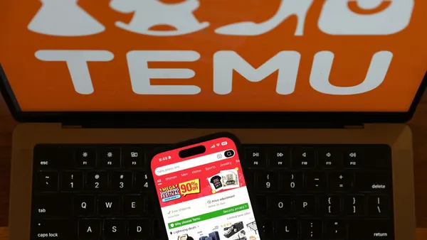 In this photo illustration, the Temu app is displayed on a smartphone on Feb. 4, 2025 in San Anselmo, California.