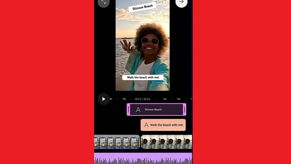 YouTube Shorts editor